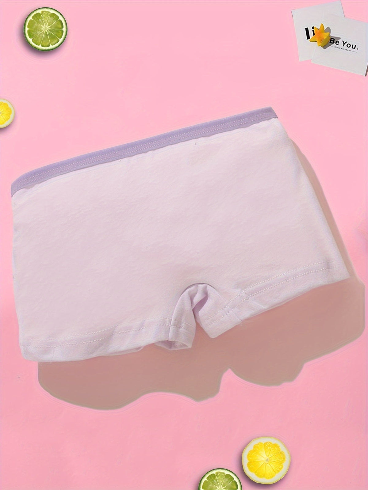 Girls' Mermaid Boxer Briefs 10-Pack in Random Pastel Colors with Cartoon Prints for Everyday Changes