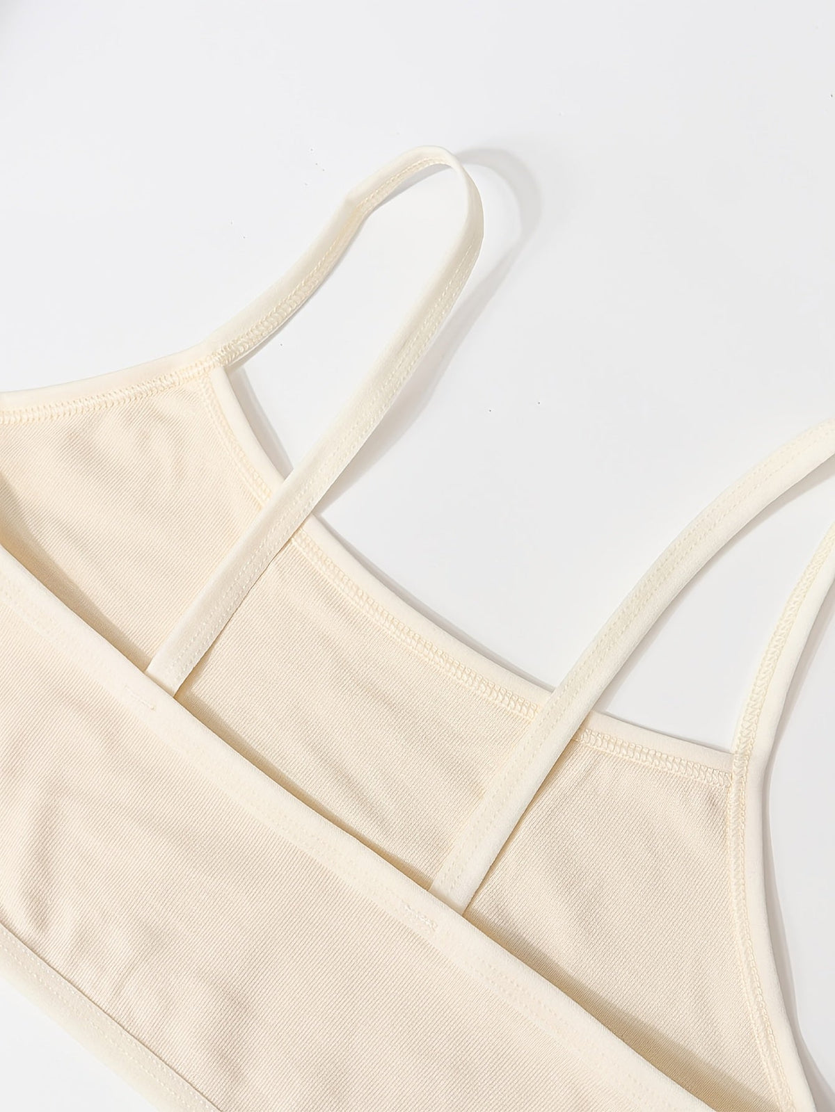 Girls' First Bras Six Pack in Assorted Colors with Slim Straps and Stretch Bands for Daily Layering