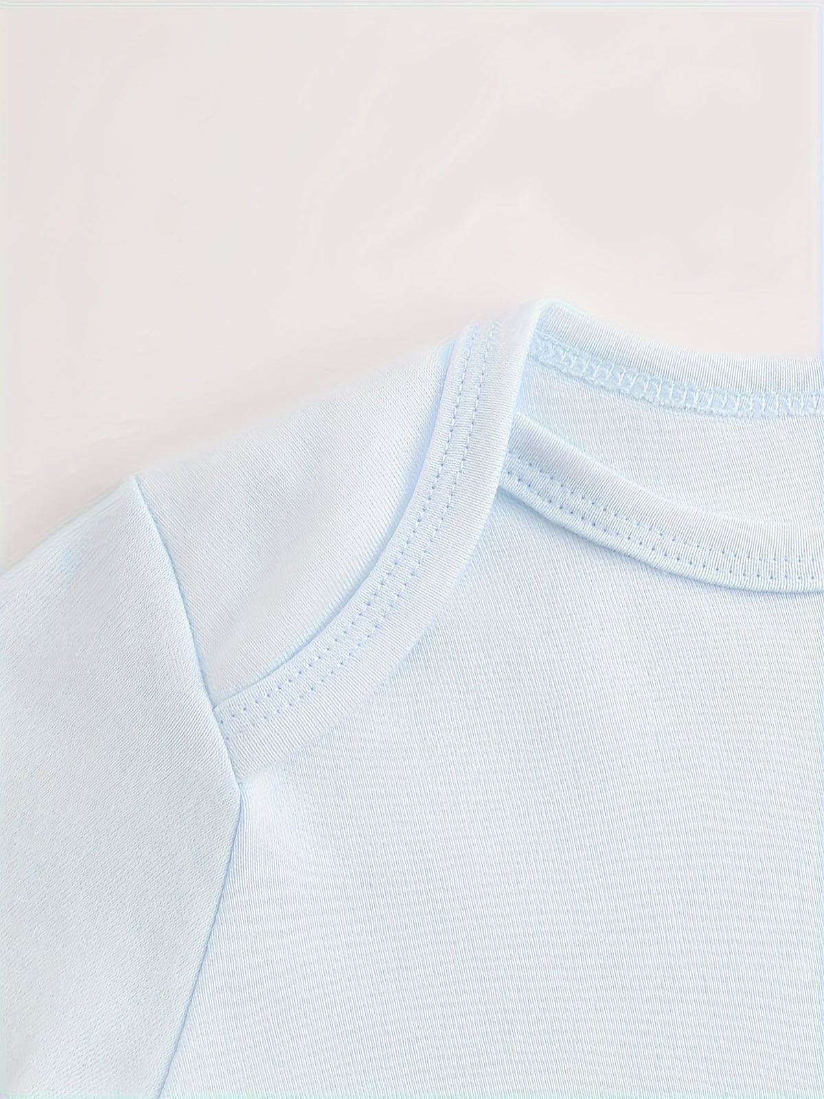 Baby A Special Gift from God Cotton Bodysuit in Blue with Short Sleeves and Snaps for Daily Changes