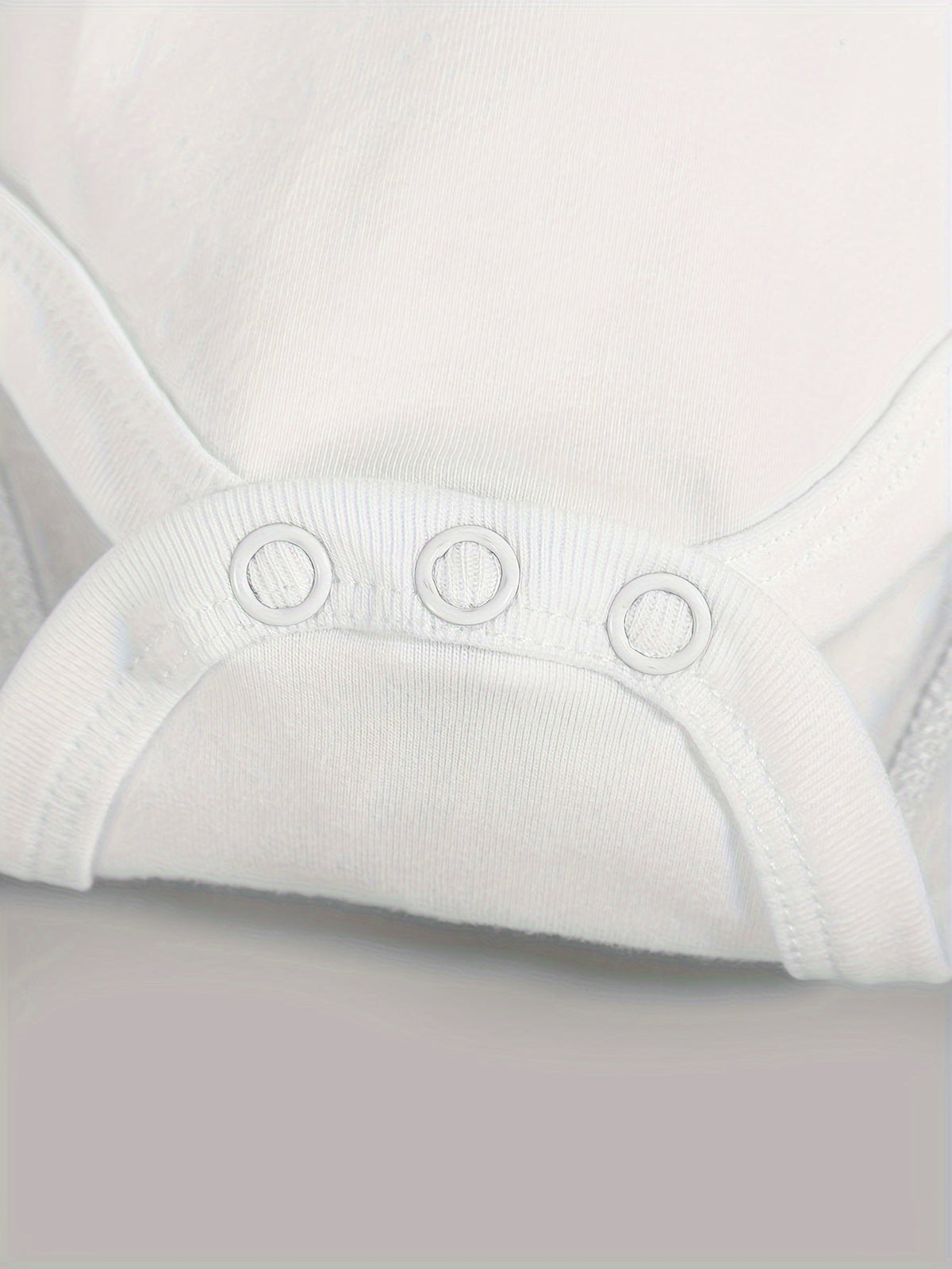 Baby Gigi Cookie Slogan Bodysuit in White with Short Sleeves and Overlap Shoulders for a Playful Family Outfit