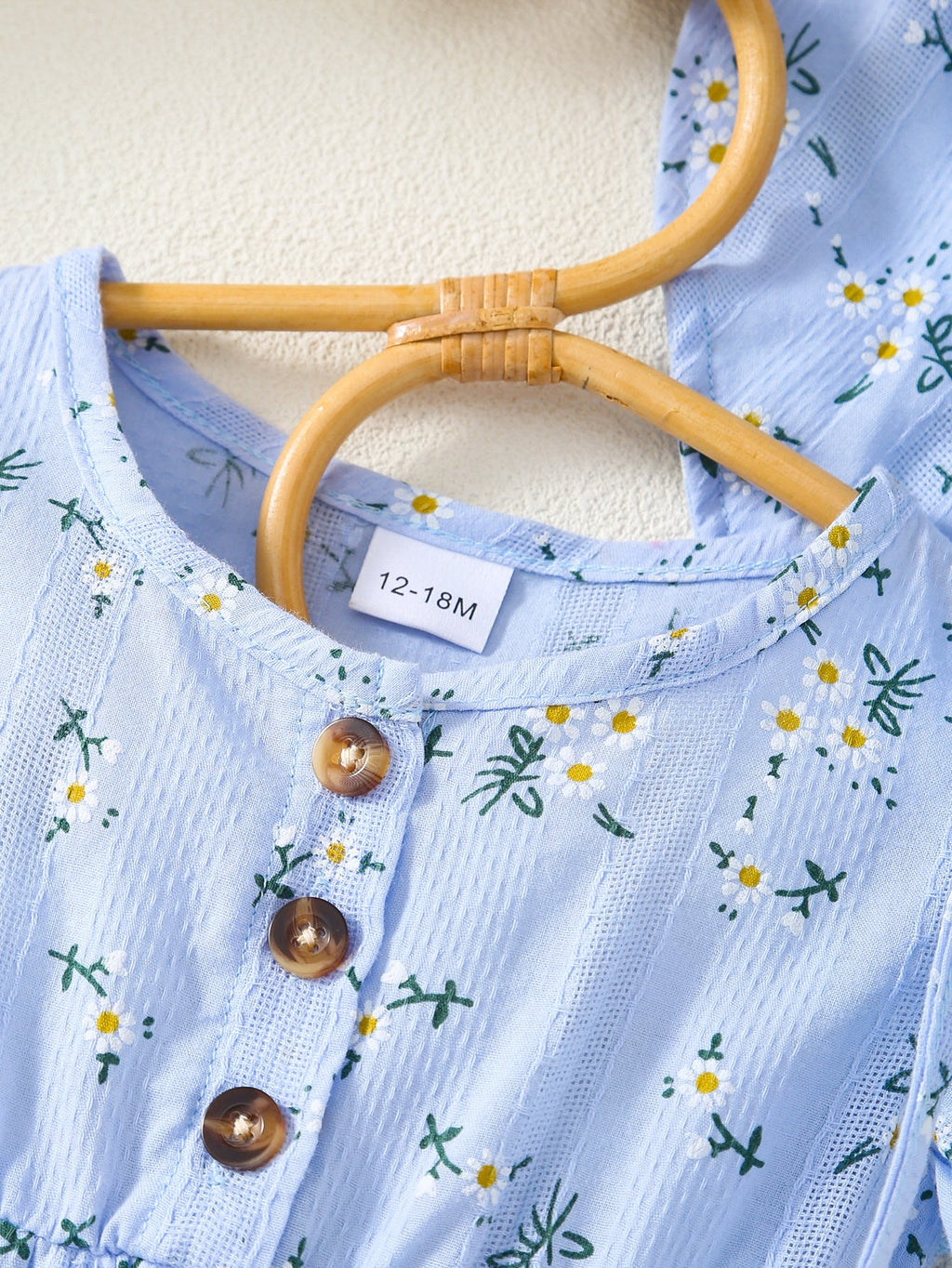 Girls' Floral Dress Set with a Matching Sun Hat and Small Bag for Coordinated Warm Weather Outfits