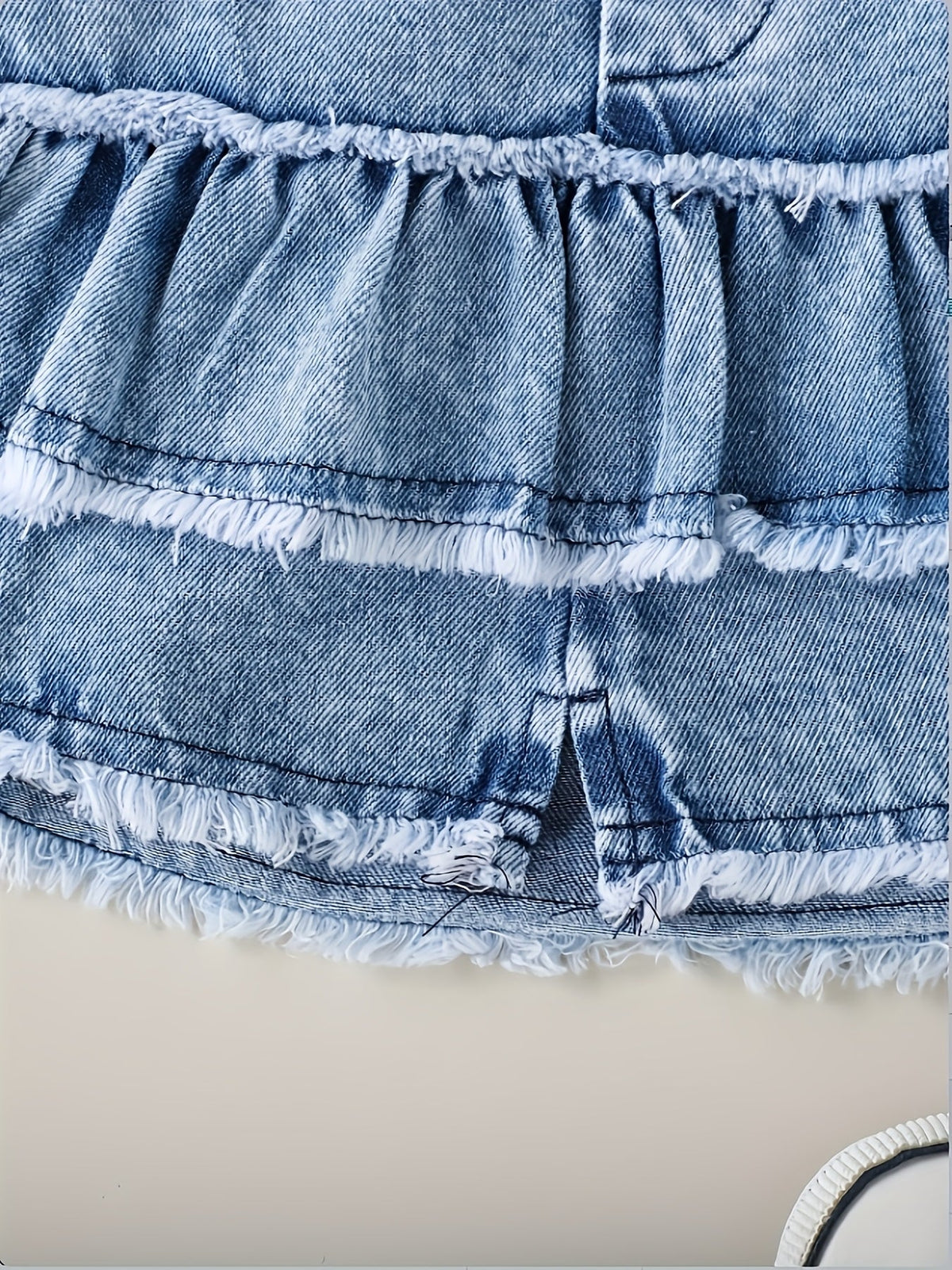Baby Girls' Ruffle Denim Jacket & Skort Set - 2-Piece