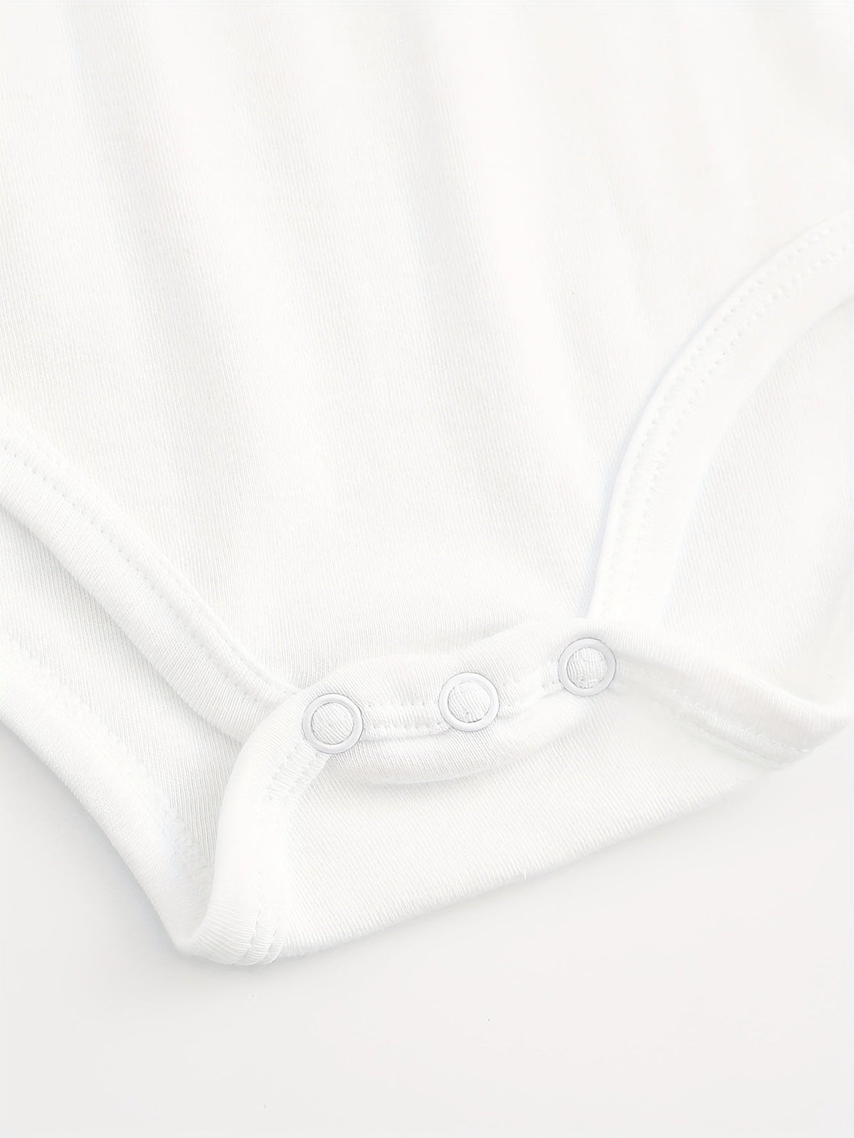 Baby Lil Nugget Bodysuit in White Cotton with Red Script and Short Sleeves for Simple Everyday Outfits