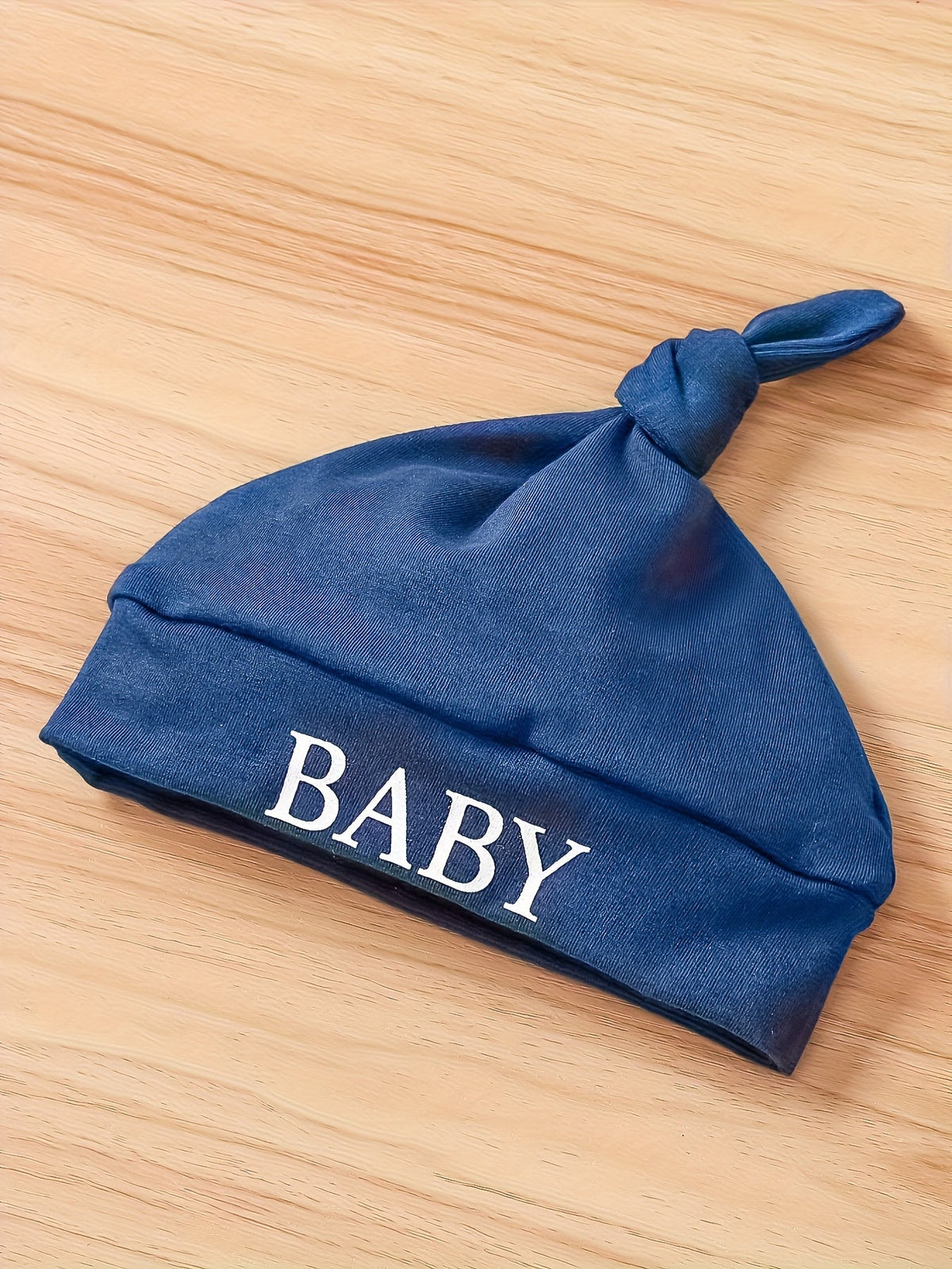 Baby Boys' Little Brother Romper and Hat Set in Navy with Short Sleeves and Snap Fastenings for Easy Changes