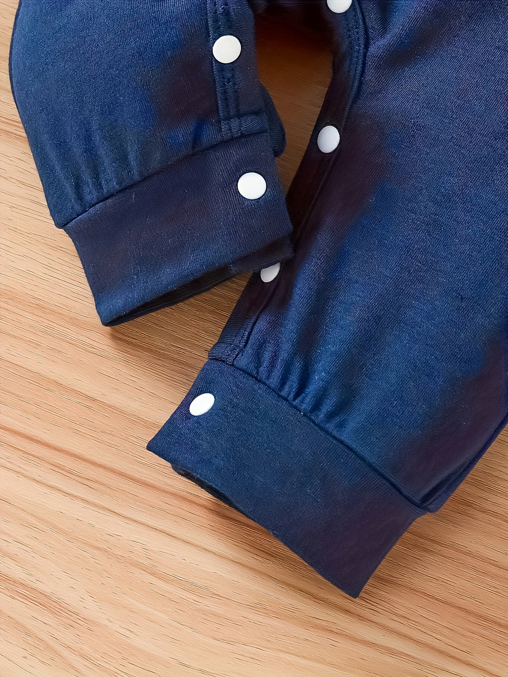 Baby Boys' Little Brother Romper and Hat Set in Navy with Short Sleeves and Snap Fastenings for Easy Changes