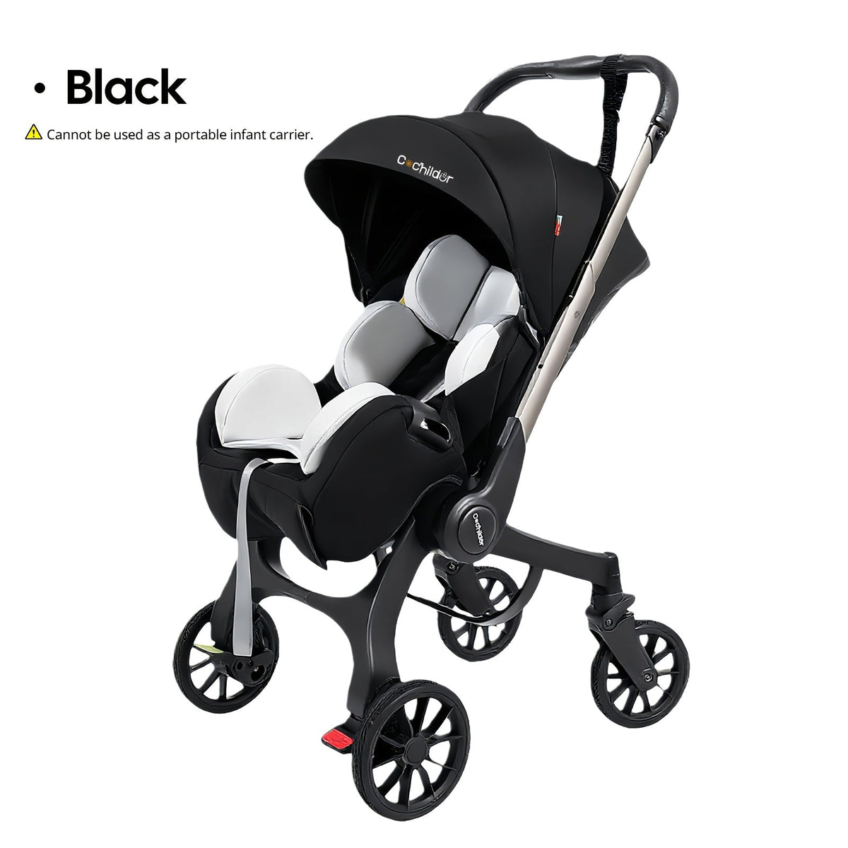 Reversible Baby Stroller with a Folding Metal Frame and Under-Seat Basket for Everyday Outings