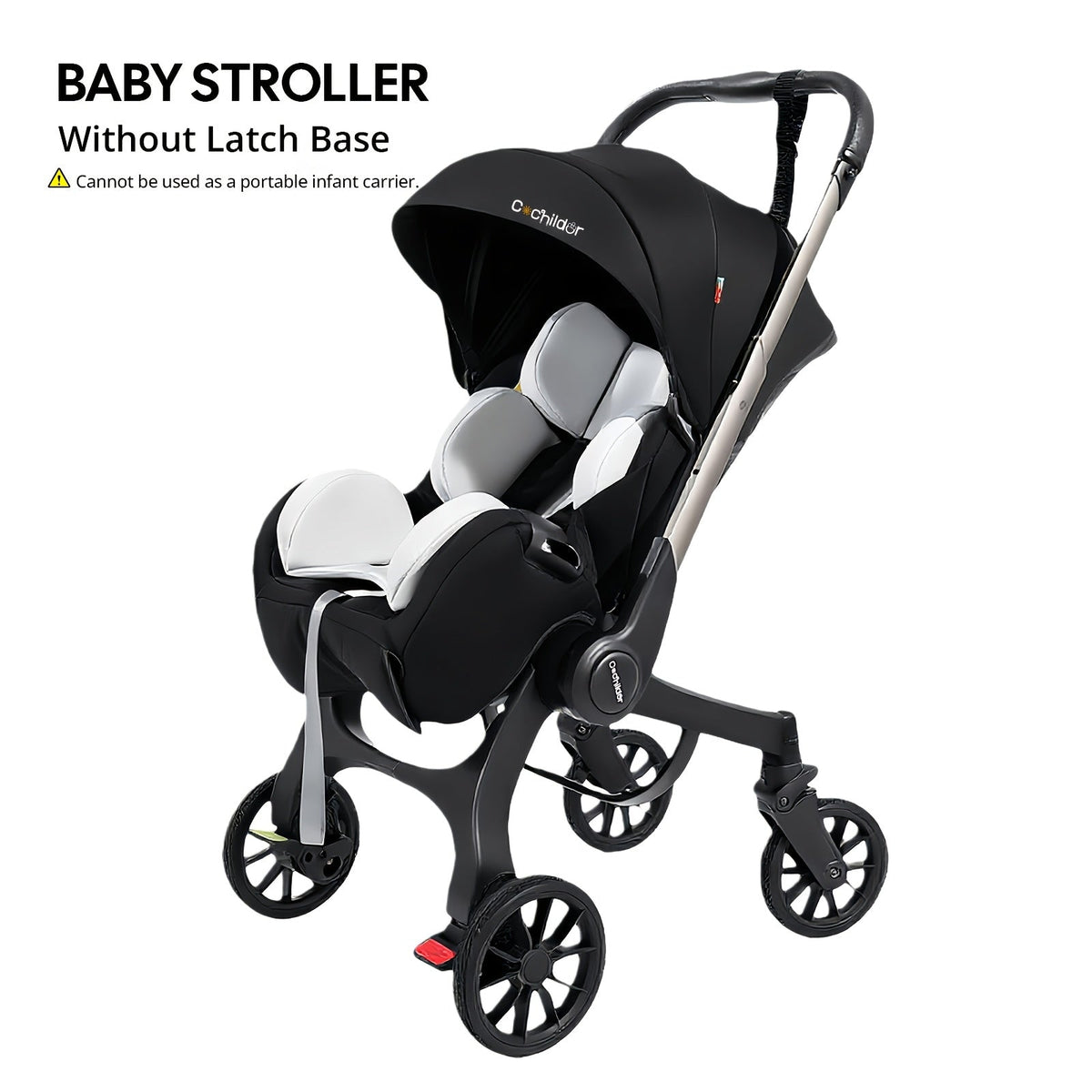 Foldable Baby Stroller with Reversible Seating and an Adjustable Canopy for Walks and Everyday Outings