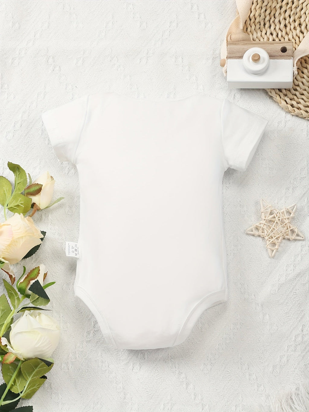 Baby Cotton Bodysuit with Party My Crib 2AM Lettering and Snap Fastening for a Playful Everyday Outfit
