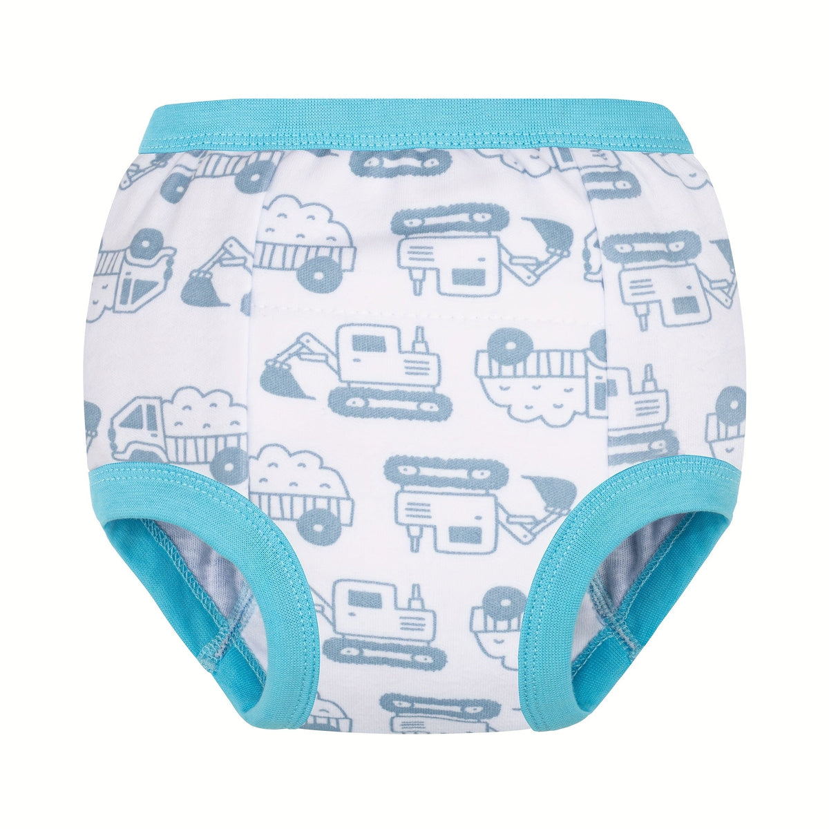 Boys' Cotton Potty Training Pants 6-Pack with Vehicle Prints and Elastic Waists for Daily Training