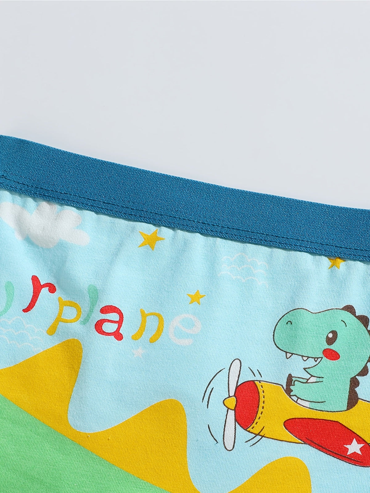 Boys' Boxer Briefs Twelve-Pack with Dinosaur and Cartoon Prints and Contrast Waistbands for Daily Changes