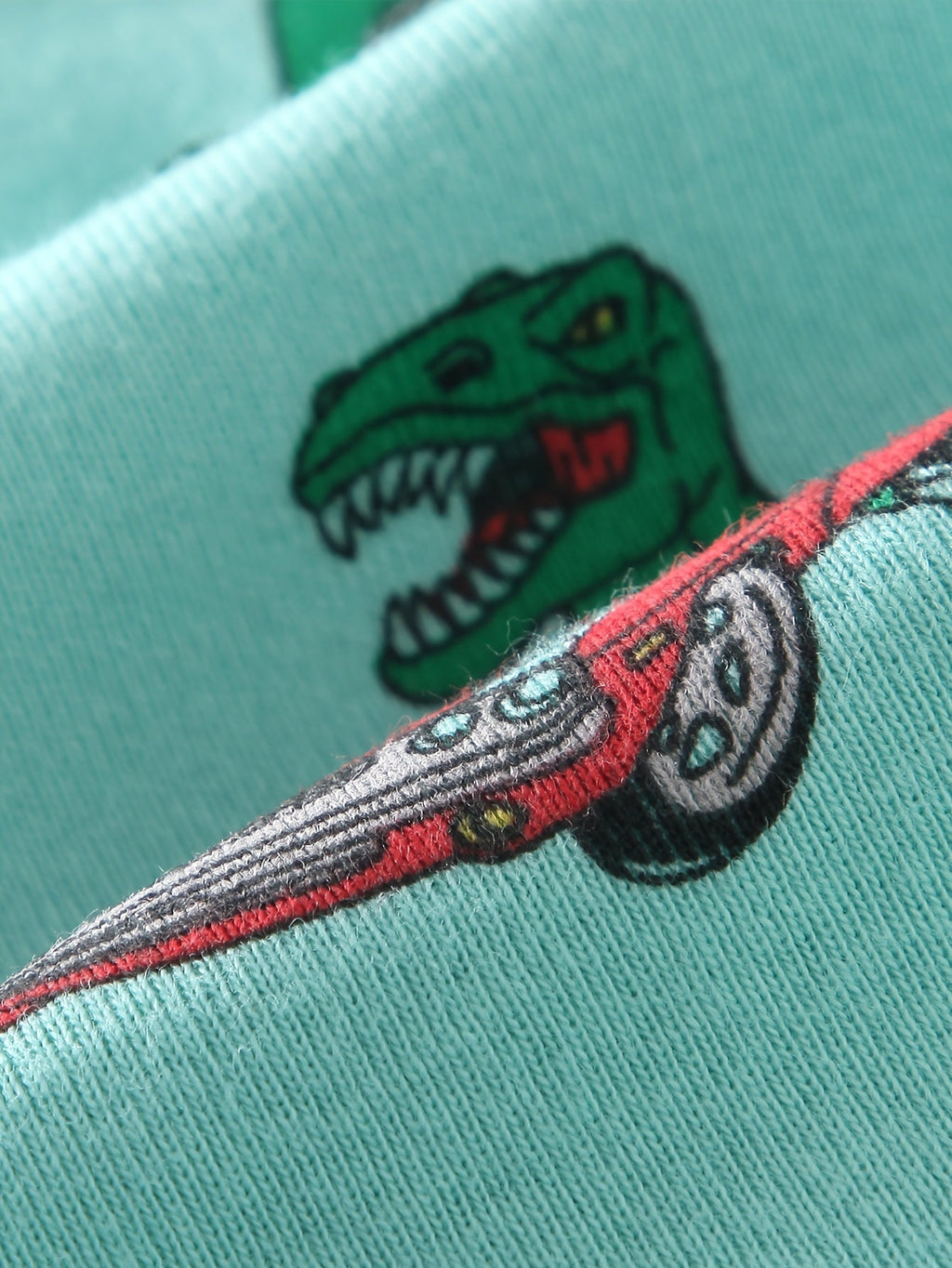 Boys' Dinosaur Boxer Briefs in a Six Pack with Colorful Sports and Car Prints for Everyday Underwear