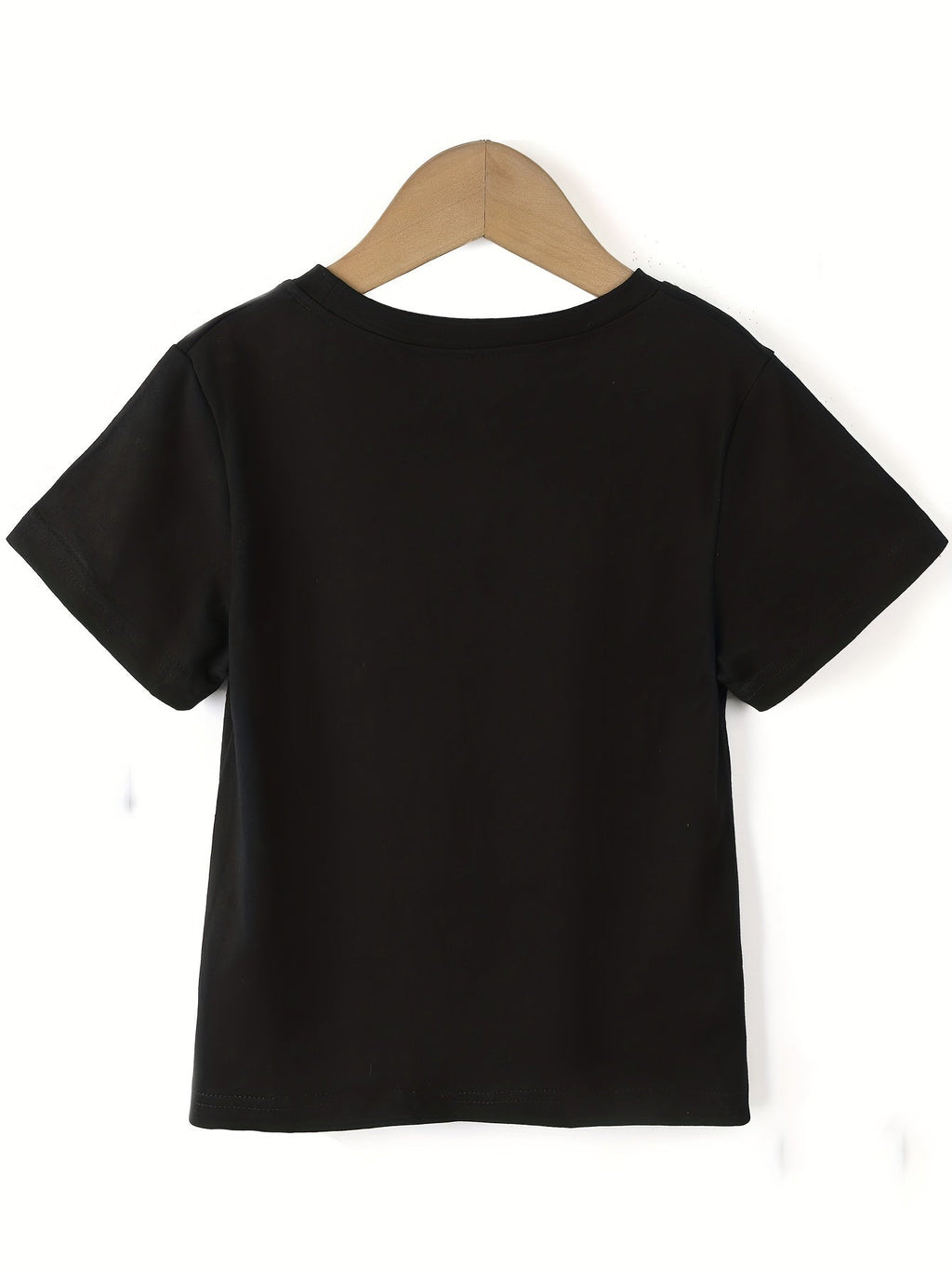 Boys' Chicks Dig My Curls Cotton T-Shirt in Black with Bold White Lettering for Everyday Casual Wear