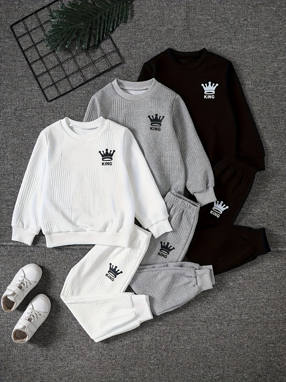 Boys' Random Clothing Four Piece Multipack with Assorted Casual Garments for Autumn and Winter Layering