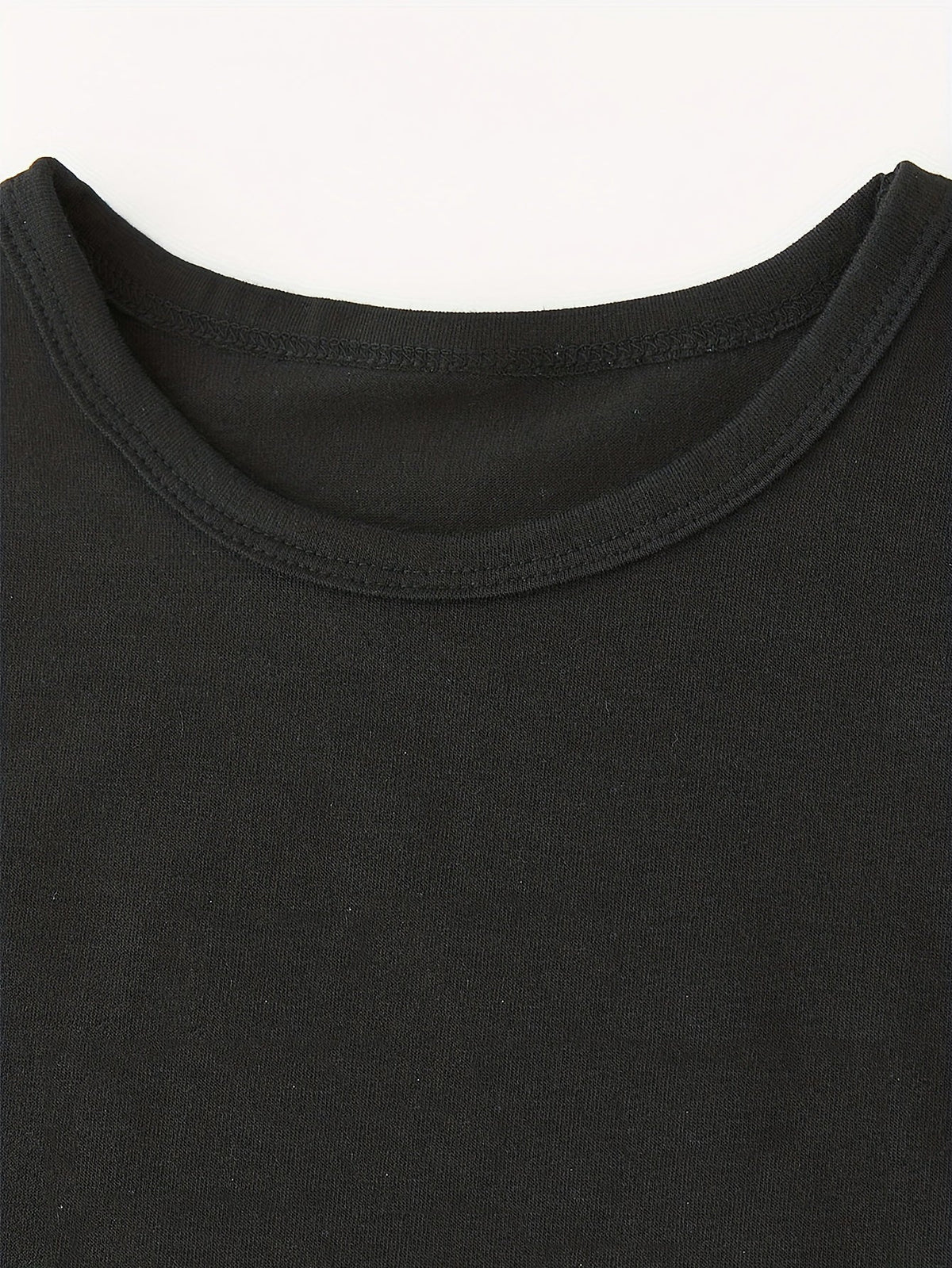 Boys' Cowboy Graphic T-Shirt in Black with a Western Character Print and Short Sleeves for Casual Wear