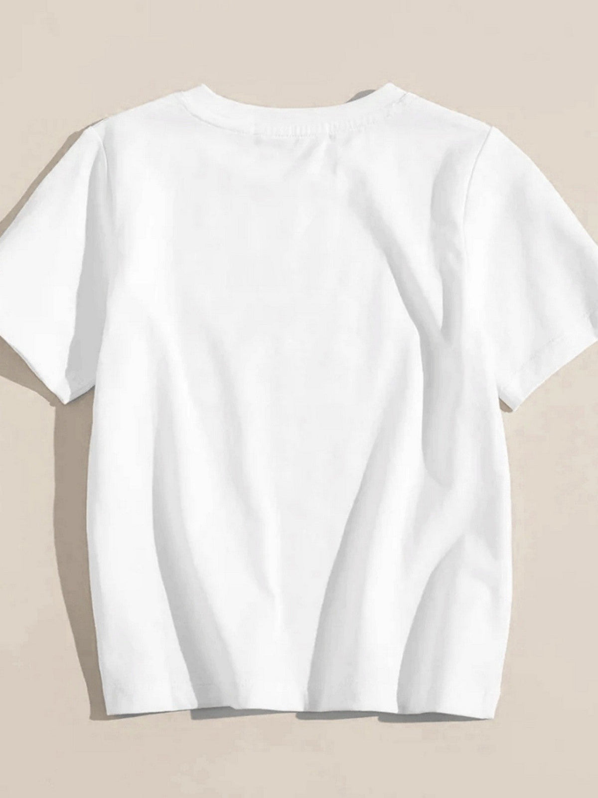 Boys' Silly Goose Skateboard T-Shirt in White with Short Sleeves and a Round Neck for Casual Summer Wear