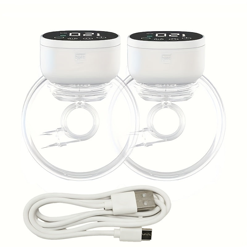 Wearable Breast Pump MY-376 with Three Adjustable Modes and LED Display for Single or Double Pumping