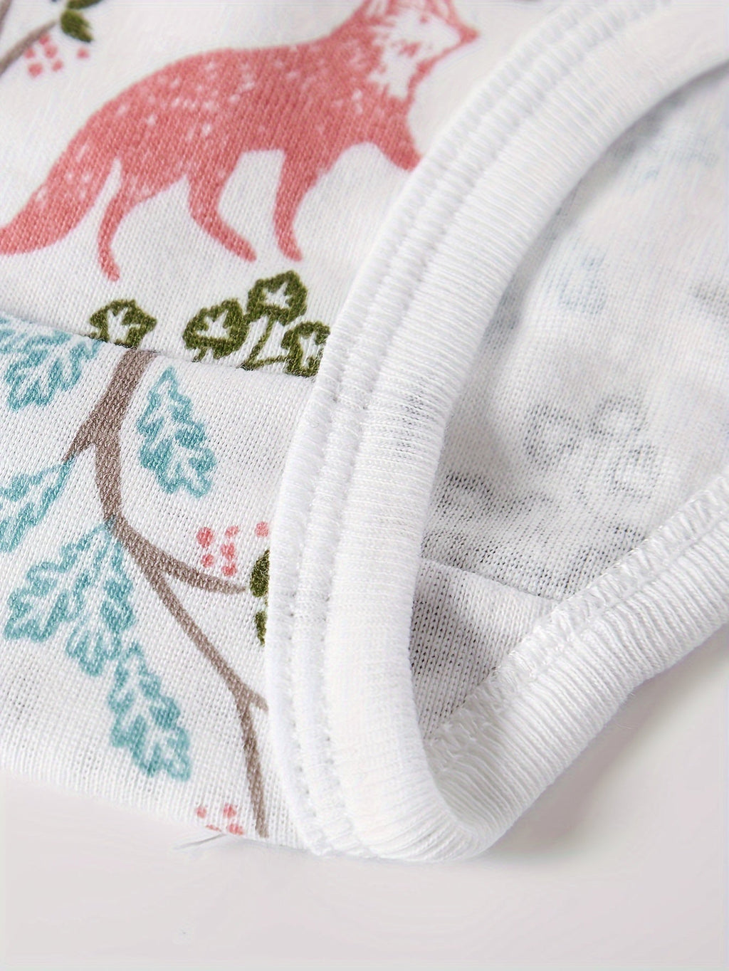 Girls' Briefs Twelve-Pack with Dolphin and Fox Prints in Mixed Colors for Everyday Underwear Changes
