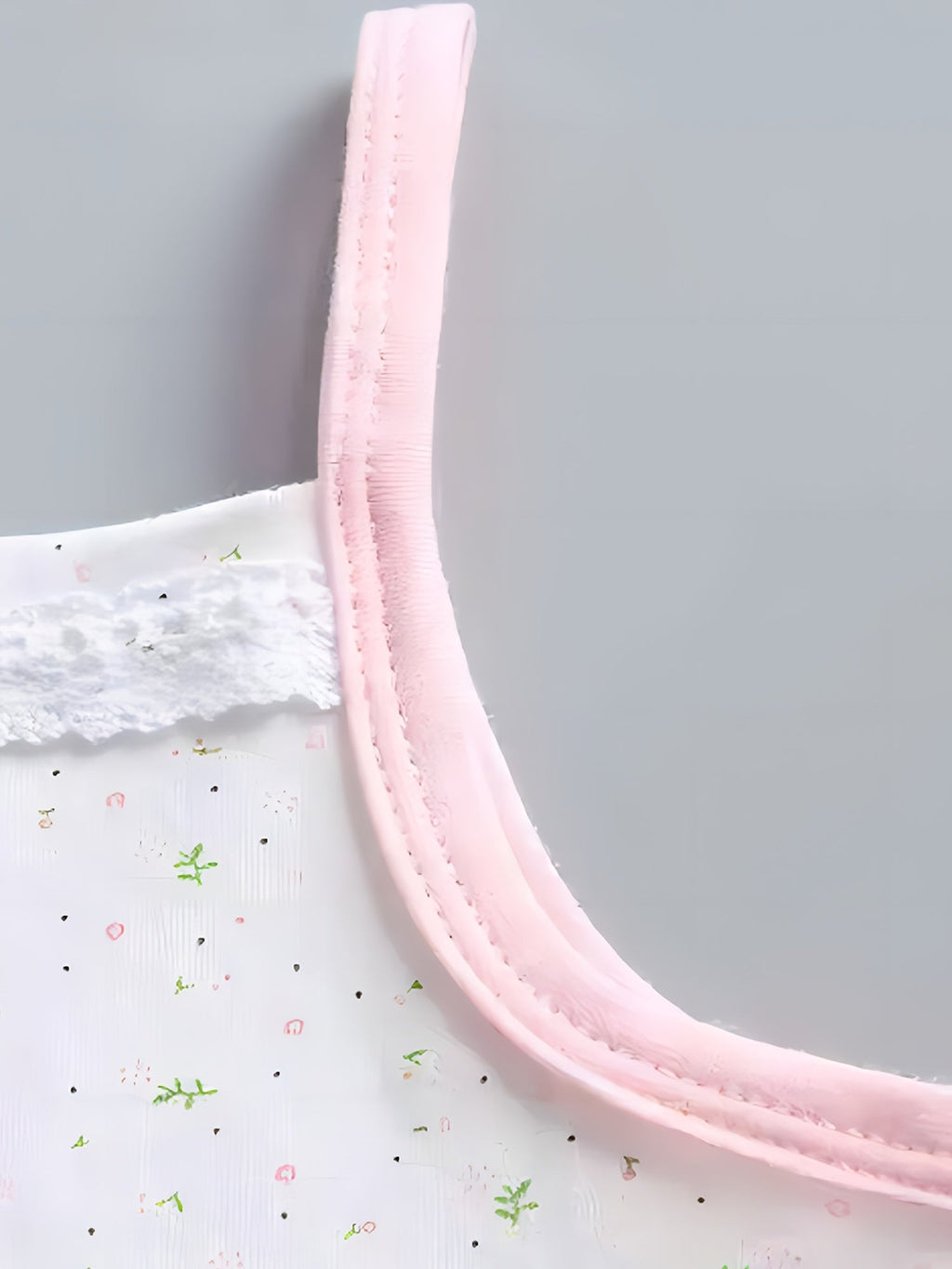Girls Cotton Blend Camisoles Three-Pack with Lace Trim and Bow Details for Everyday Clothing Layers