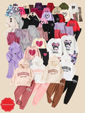Girls Clothing Bundle of Four Random Pieces for Fall and Winter, Mixed Colors and Designs for Casual Wear
