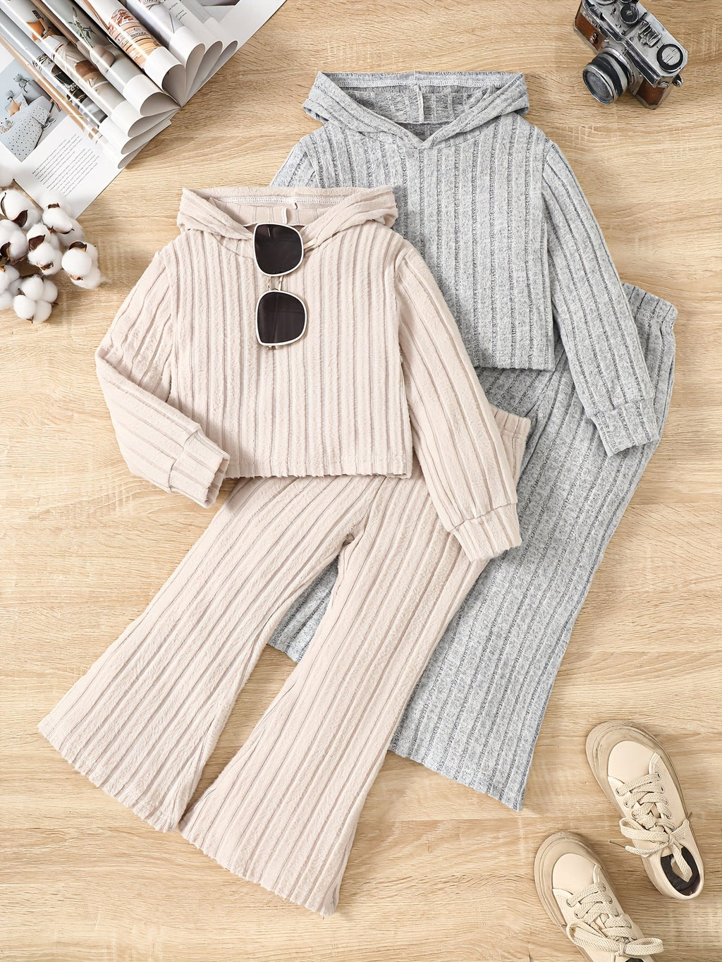 Girls Clothing Bundle of Four Random Pieces for Fall and Winter, Mixed Colors and Designs for Casual Wear