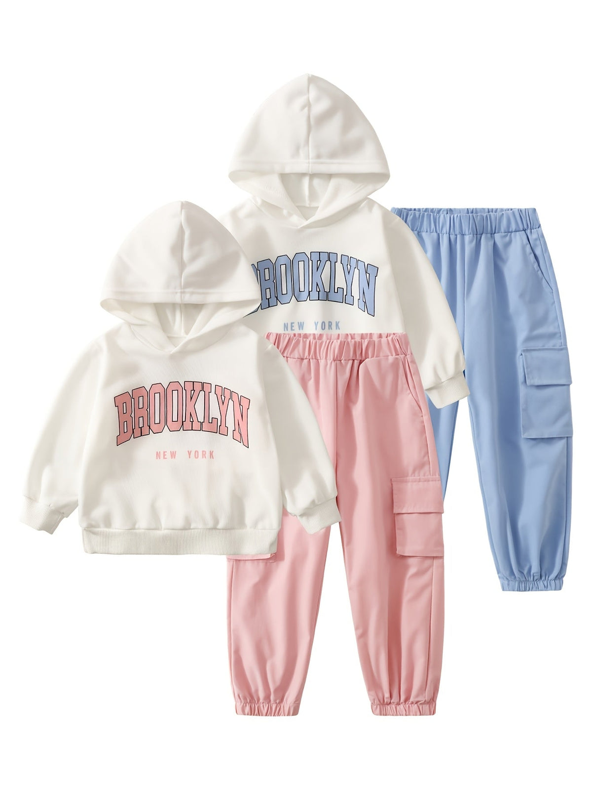 Girls' Clothing Multipack with Four Random Pieces in Assorted Colors for Fall and Winter Wardrobe Changes