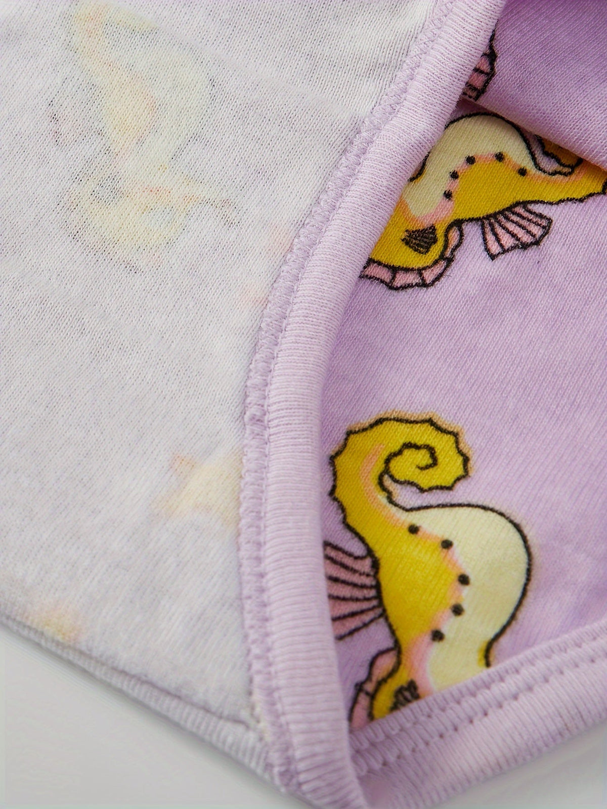 Girls' Ocean Print Briefs Six Pack with Mermaid Scales and Sea Animals for Colorful Everyday Underwear