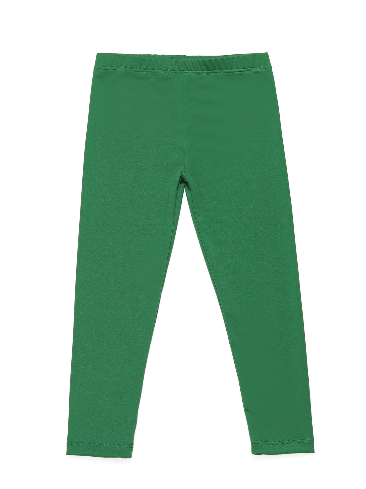 Girls' Stretch Leggings in a Ten Piece Solid Color Pack with Full Length Legs for Everyday Outfits