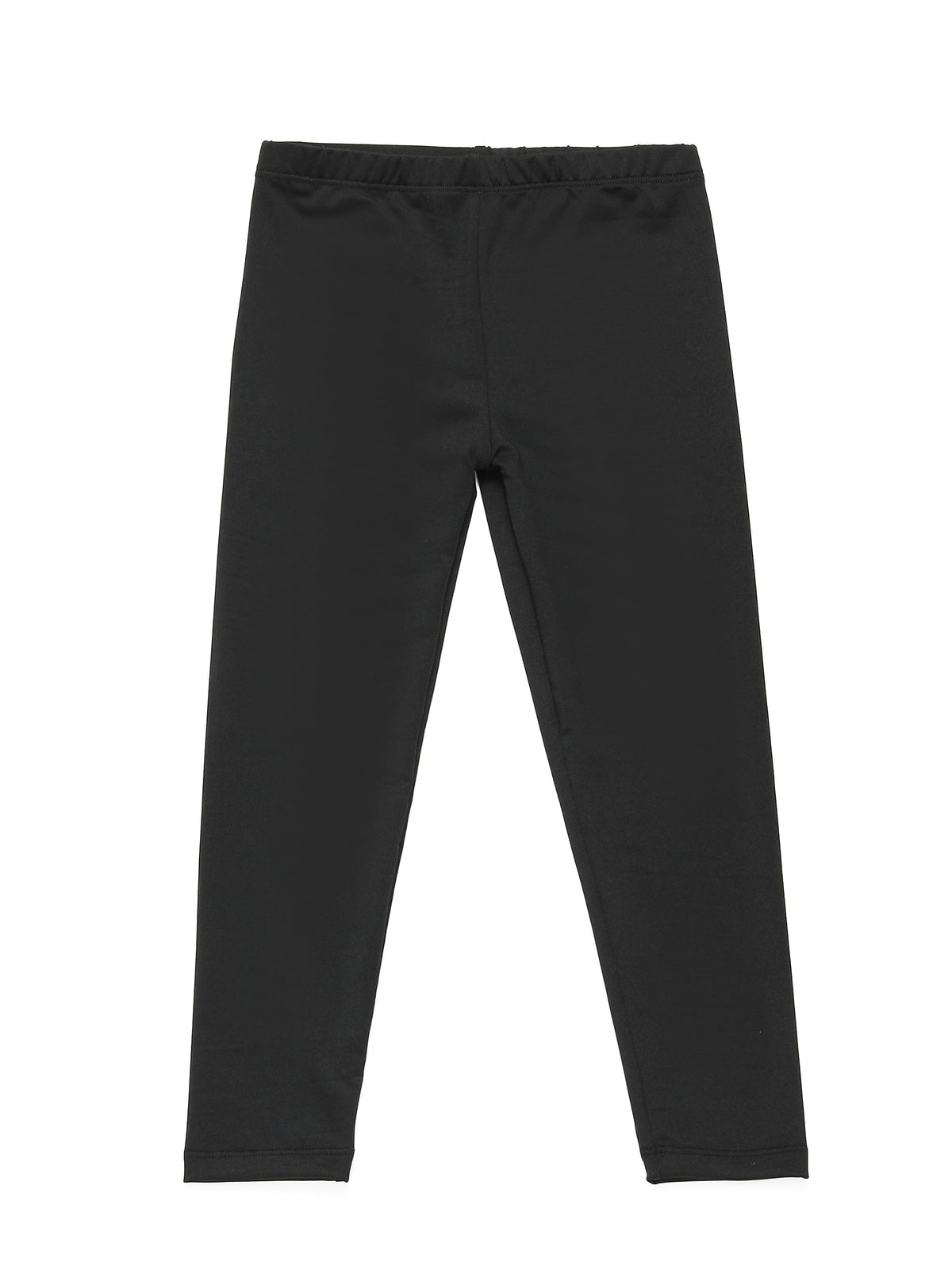 Girls' Stretch Leggings in a Ten Piece Solid Color Pack with Full Length Legs for Everyday Outfits