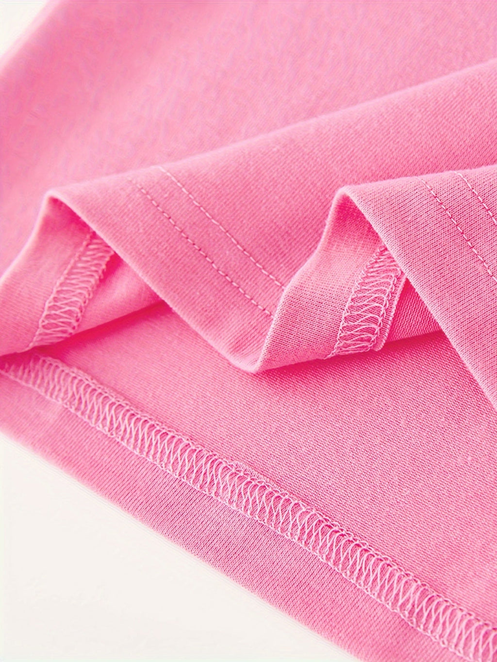 Girls' Graphic T-Shirt in Rose Pink Cotton with a Little Bit Dramatic Print for Casual Summer Outfits