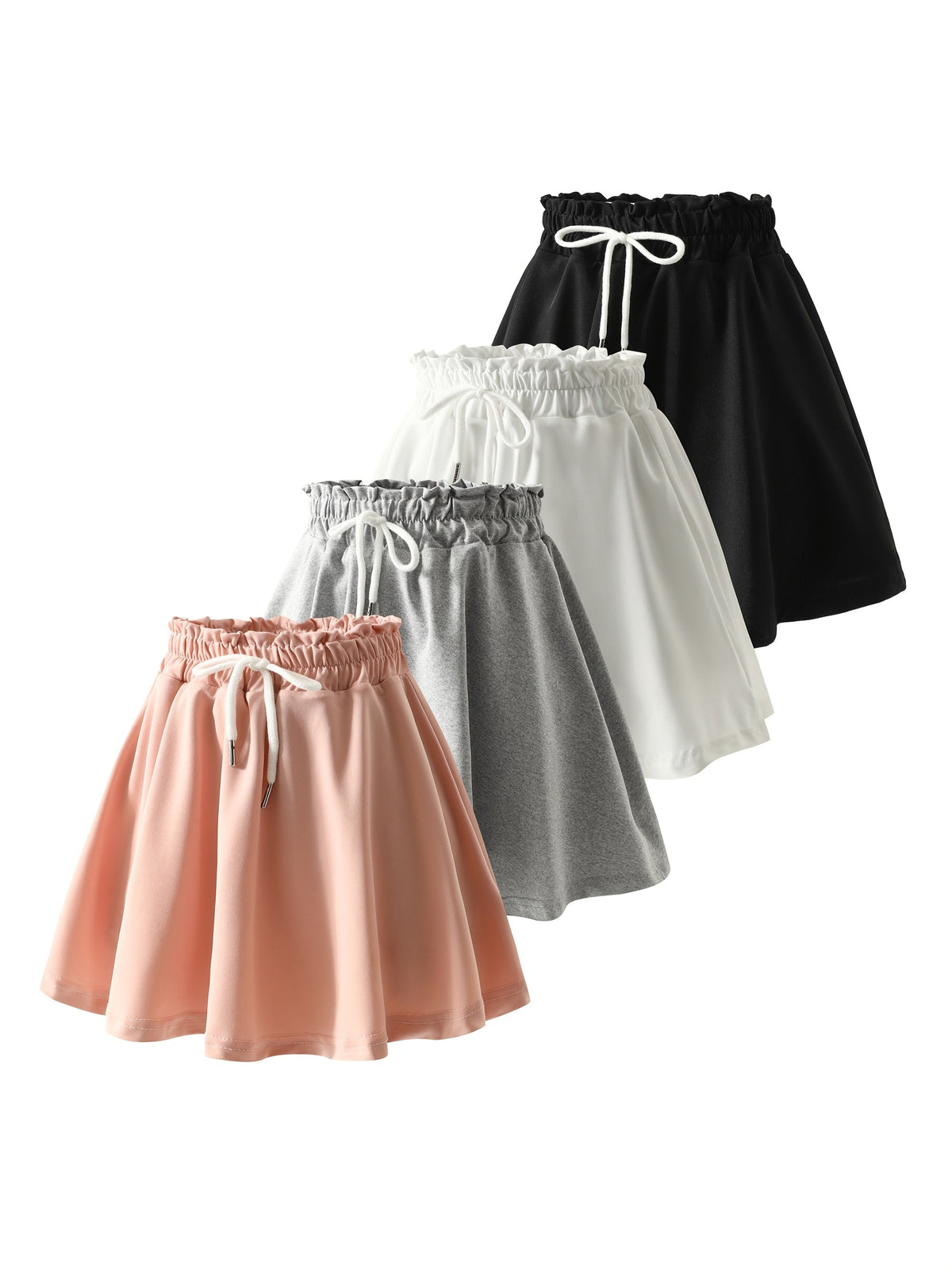Girls' Quick-Dry Shorts - 4-Pack