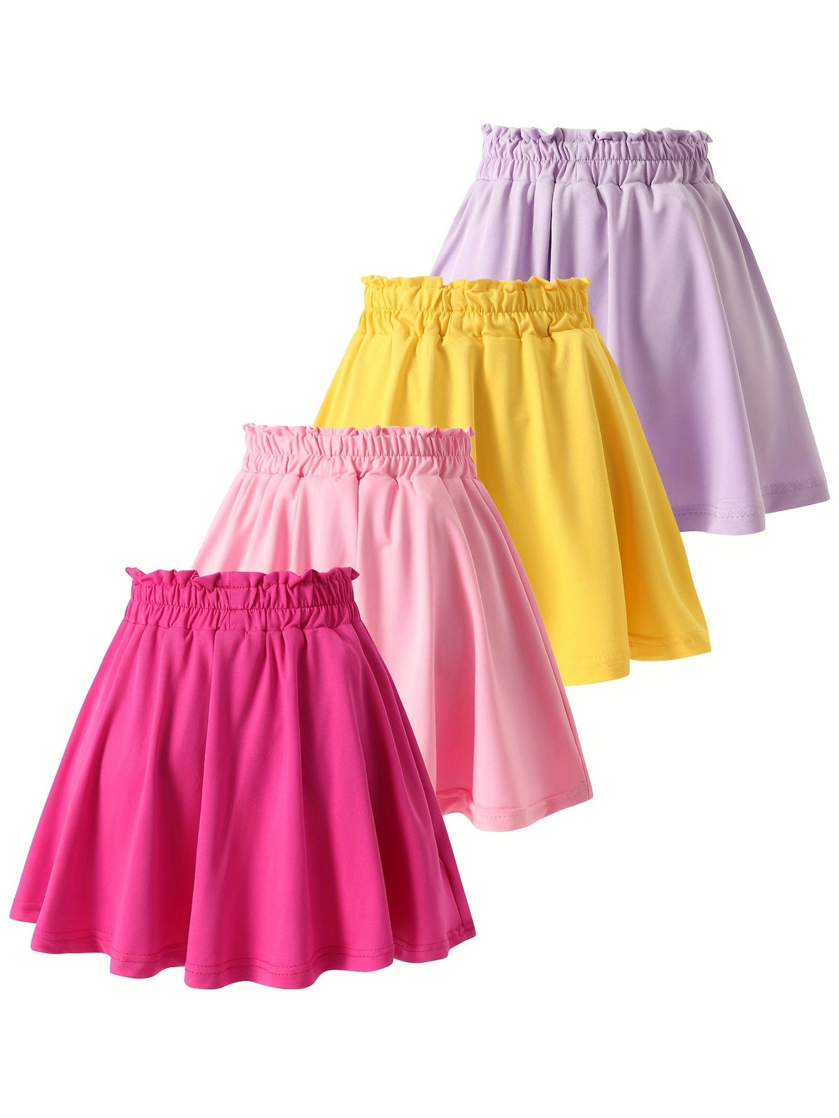 Girls' Quick-Dry Shorts - 4-Pack