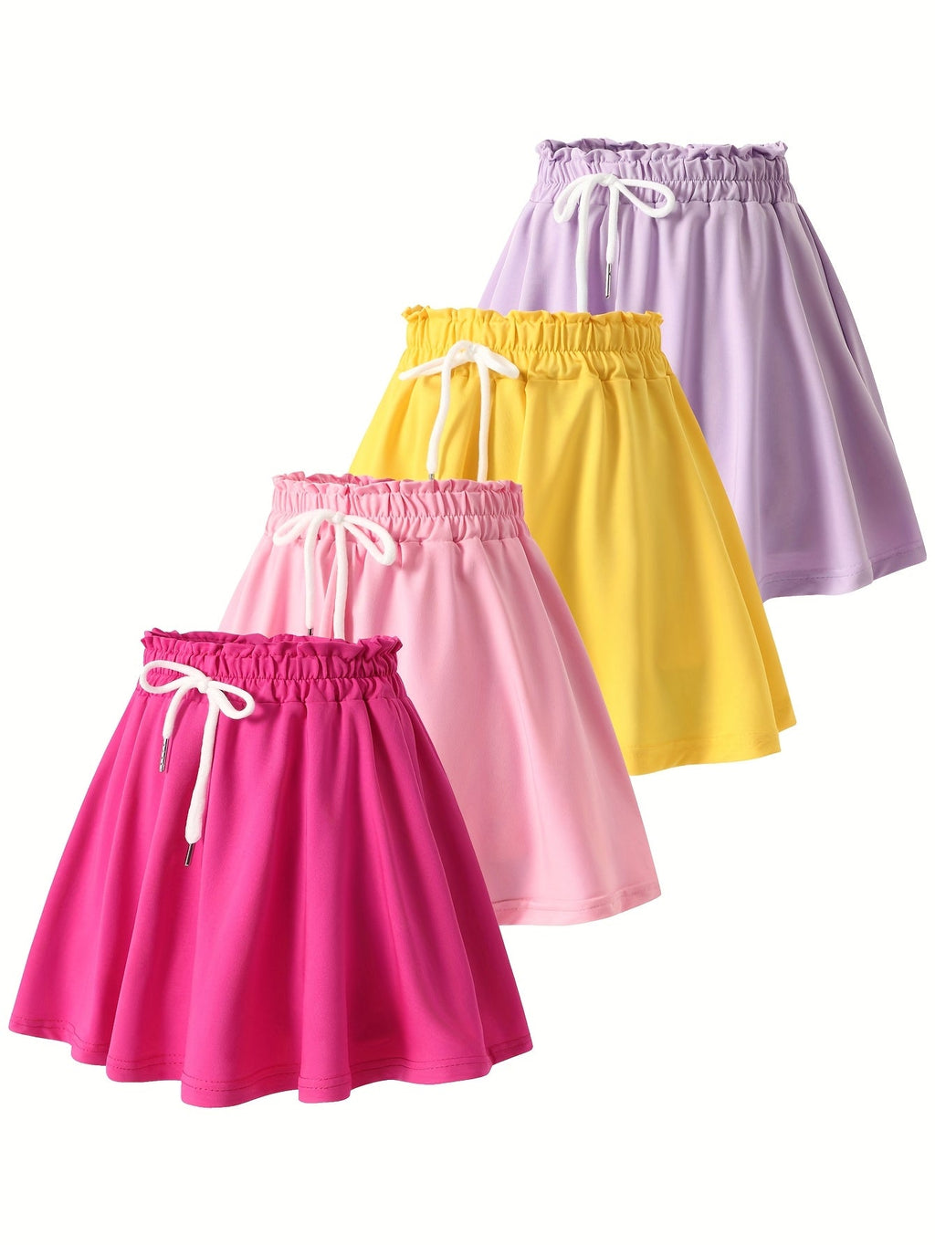 Girls' Quick-Dry Shorts - 4-Pack