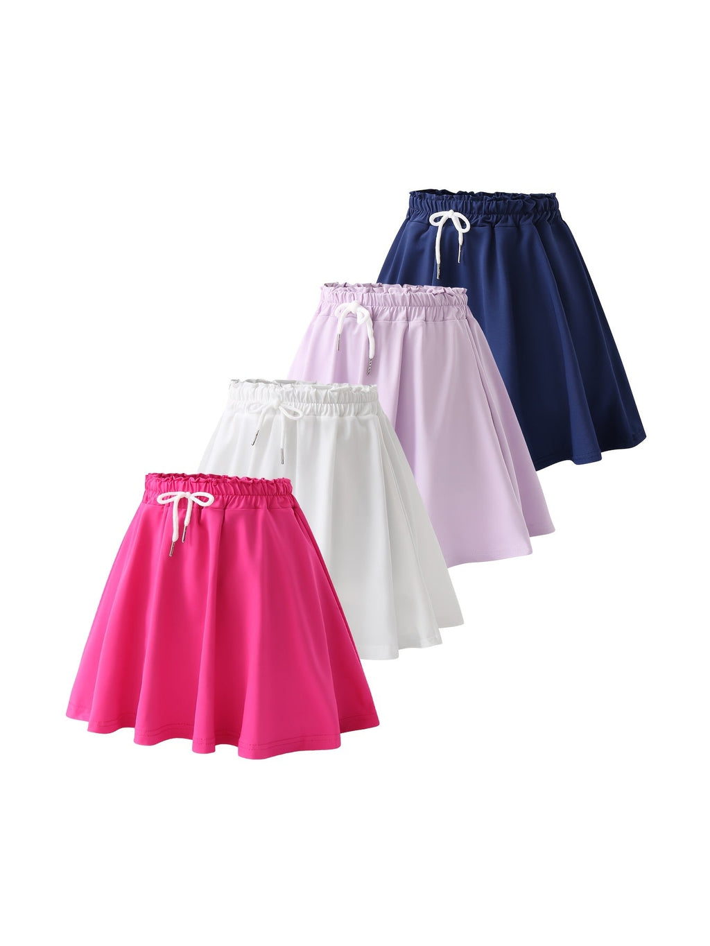 Girls' Quick-Dry Shorts - 4-Pack