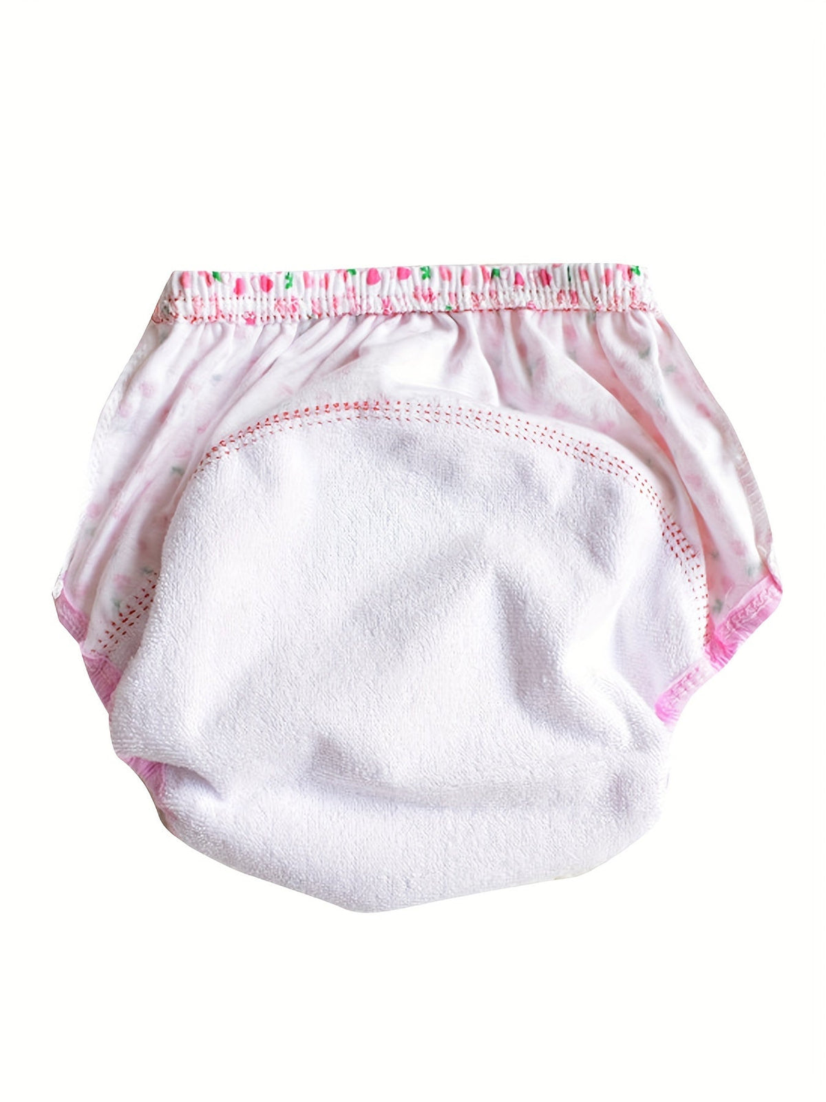 Girls' Embroidered Potty Training Pants 6-Pack with Cotton Outer Layers for a Reusable Underwear Routine