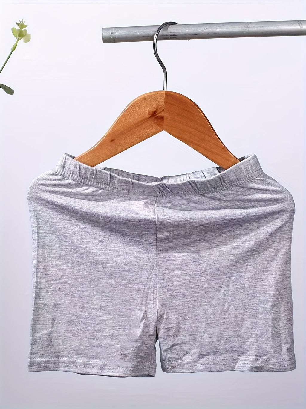 Girls' Modal Layering Shorts 6-Pack in Random Solid Colors with Elastic Waists for Under-Dress Outfits