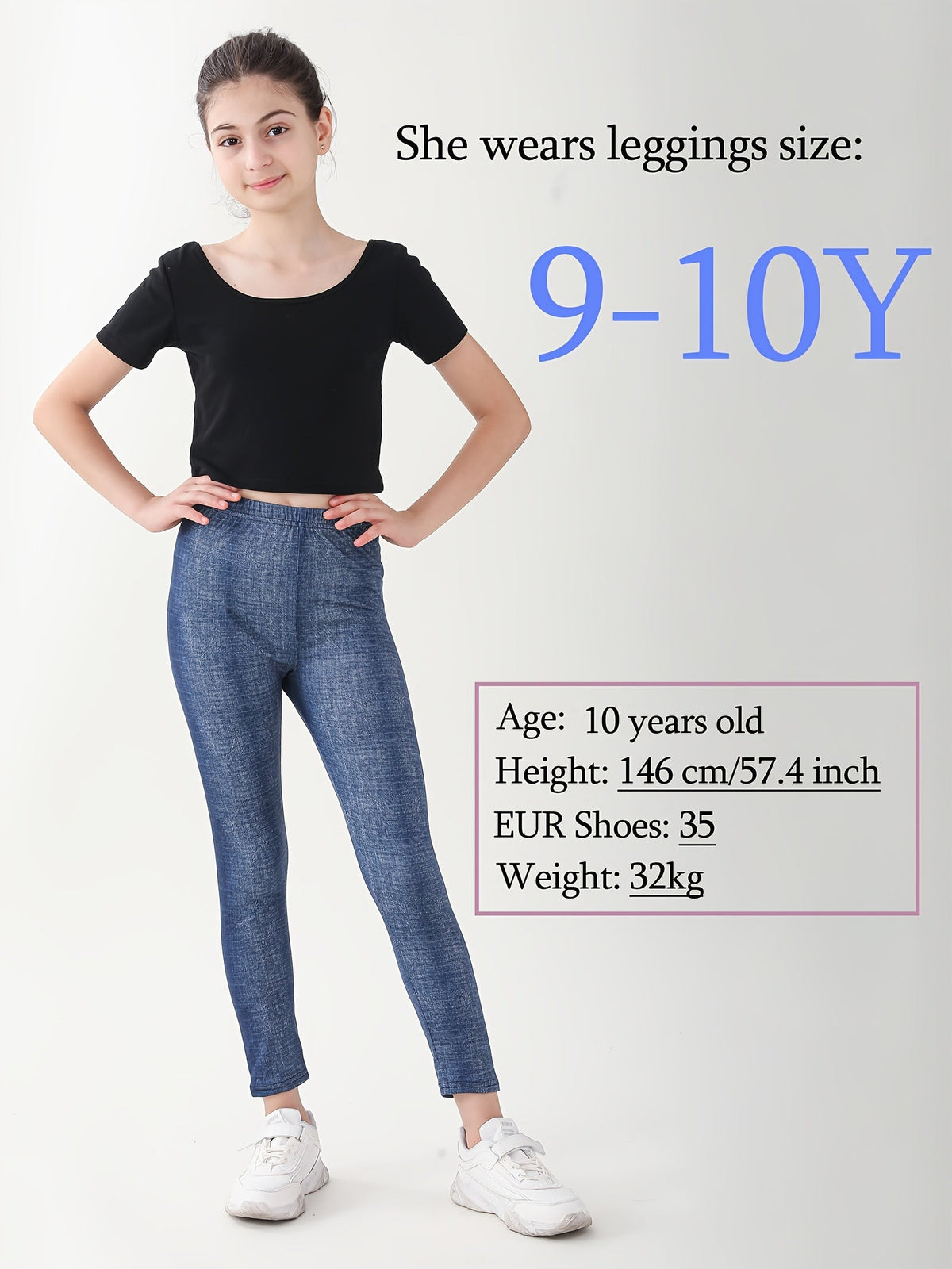 Girls' Stretch Leggings 6-Pack in Random Solid Colors and Prints for Casual Spring and Fall Outfits