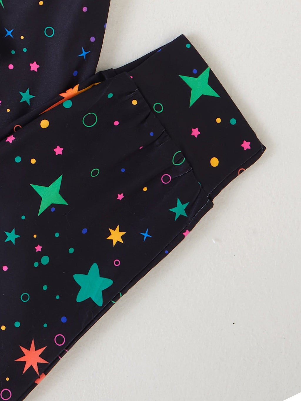 Girls' Unicorn Pants Set with Star Print and Short Sleeve T-Shirt for Colorful Everyday Outfits