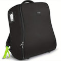 Padded Stroller Travel Bag in Black with Green Lining and Three Layer Fabric Construction for MINU