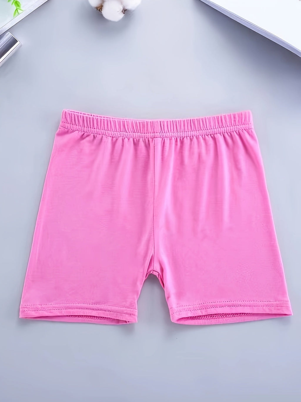 Girls' Six-Pack Modal Bike Shorts in Black or Mixed Colors with Elastic Waists for Dance and Layering