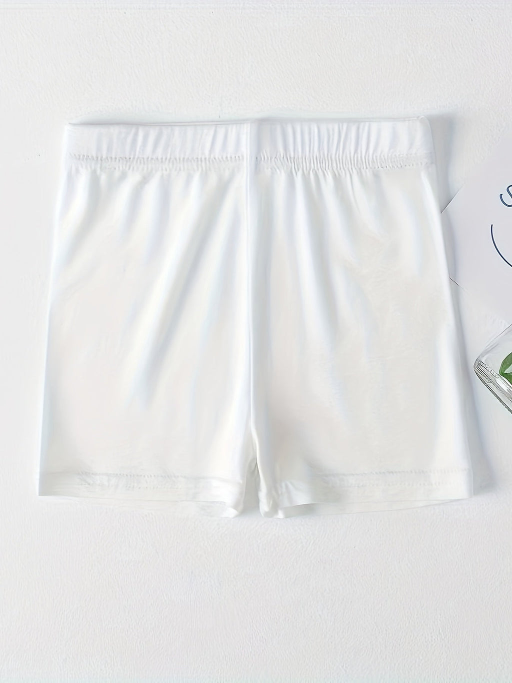 Girls' Bike Shorts 6-Pack with an Elastic Waist in Black or Mixed Colors for Everyday Under-Dress Layering